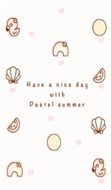 [LINE着せ替え] Lovely pastel summer 4 :)の画像1