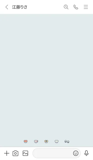 [LINE着せ替え] 小さなお寿司 (ドット絵)/ ライトブルーの画像2