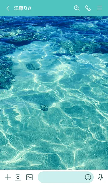 [LINE着せ替え] clean surface of the sea -HAWAII- 11の画像2