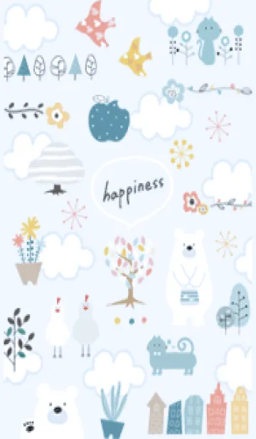 [LINE着せ替え] blue♡happiness15_1の画像1