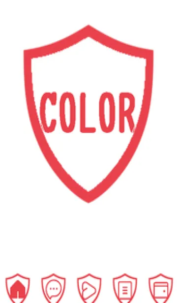 [LINE着せ替え] red color Y33の画像1