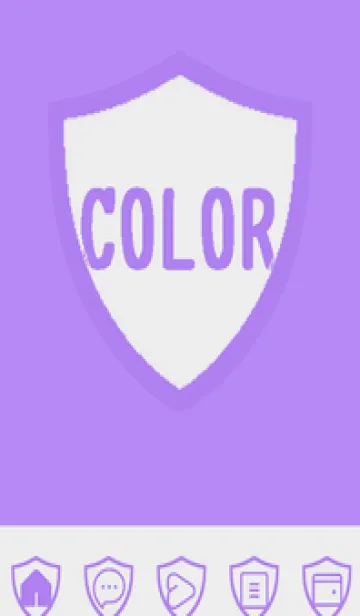 [LINE着せ替え] purple color Y31の画像1