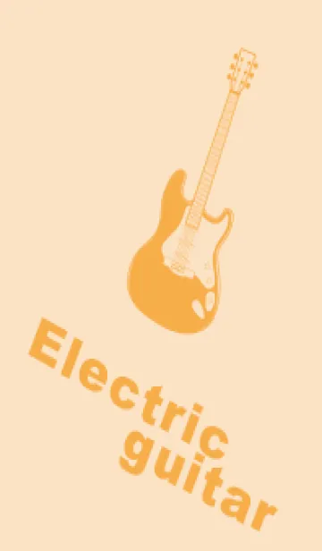 [LINE着せ替え] ELECTRIC GUITAR CLR 薄橙の画像1