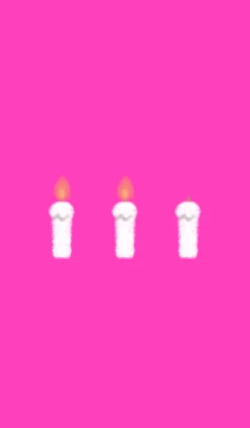 [LINE着せ替え] candle(white1-11)の画像1