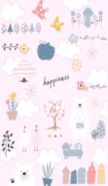 [LINE着せ替え] pinkpurple♡happiness11_1の画像1