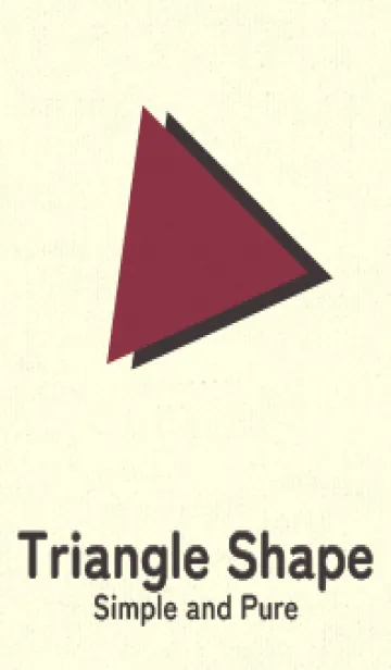 [LINE着せ替え] 三角型の着せかえ クリムソンの画像1