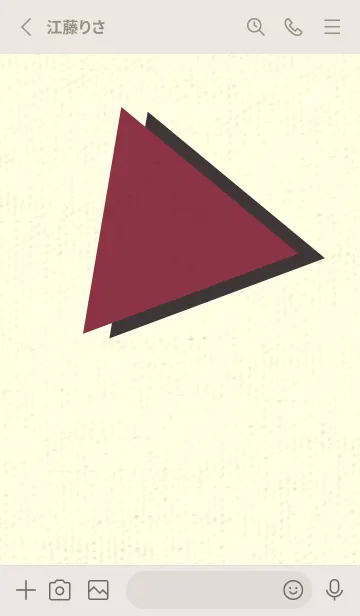 [LINE着せ替え] 三角型の着せかえ クリムソンの画像2