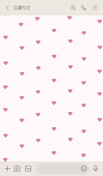 [LINE着せ替え] pattern_heart (berrypink)の画像2