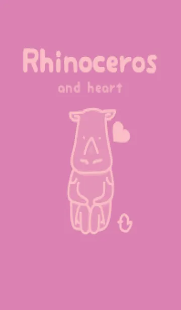 [LINE着せ替え] サイとハート オーキッドピンクの画像1