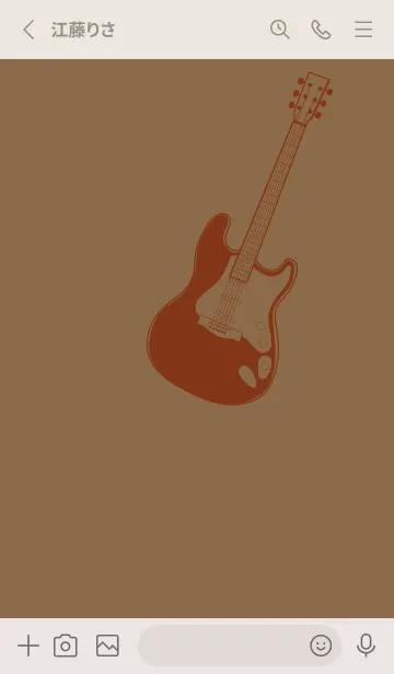 [LINE着せ替え] ELECTRIC GUITAR CLR ブリックレッドの画像2