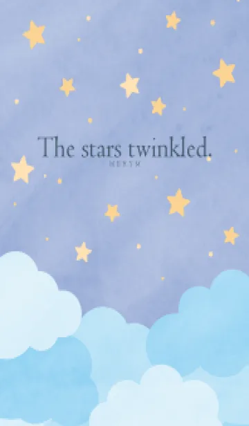 The stars twinkled - BLUE 6の着せ替えメイン画像
