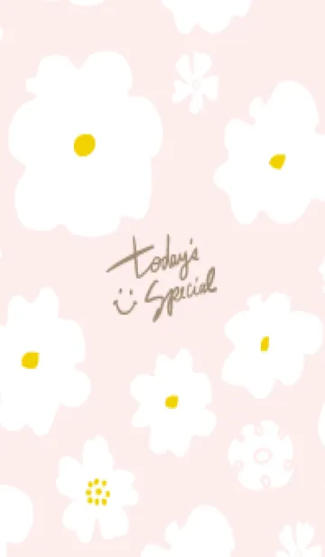 [LINE着せ替え] シンプル 大人 白い花9の画像1