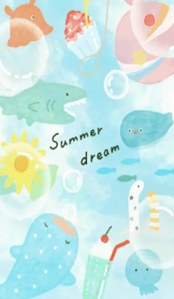 [LINE着せ替え] green♡夏の夢07_1の画像1