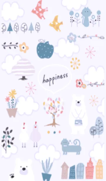 [LINE着せ替え] purple♡happiness12_1の画像1