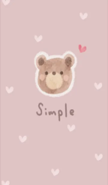 [LINE着せ替え] かわいい水彩イラストくま♪10の画像1