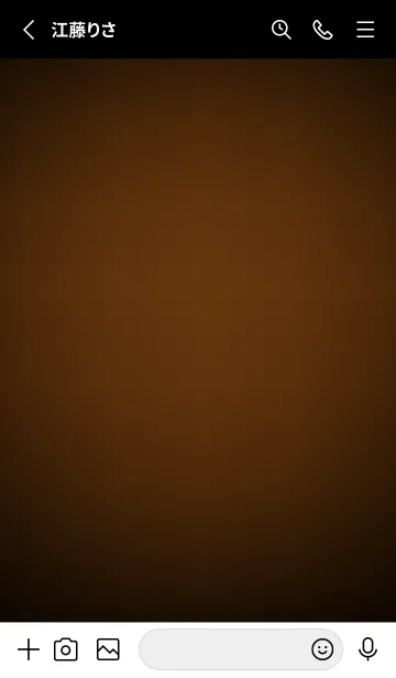 [LINE着せ替え] Caramel Brown Neon Theme V5 (JP)の画像2