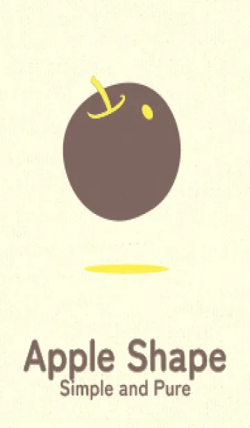 [LINE着せ替え] りんご型のきせかえ レモンイエローの画像1