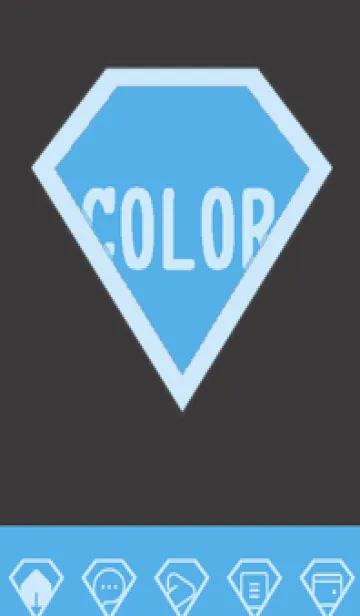 [LINE着せ替え] blue color Z35の画像1