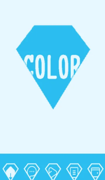 [LINE着せ替え] blue color Z34の画像1