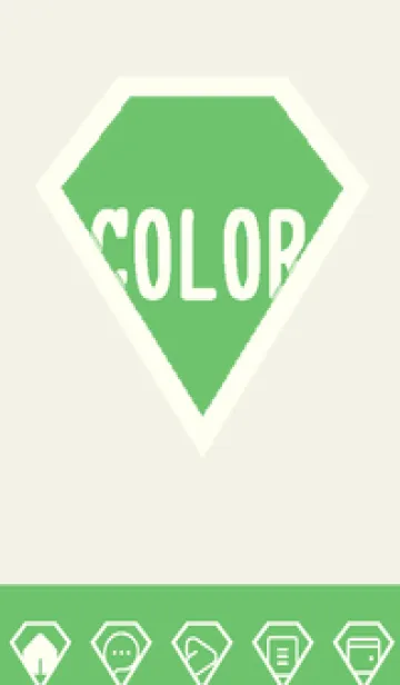 [LINE着せ替え] green color Z61の画像1