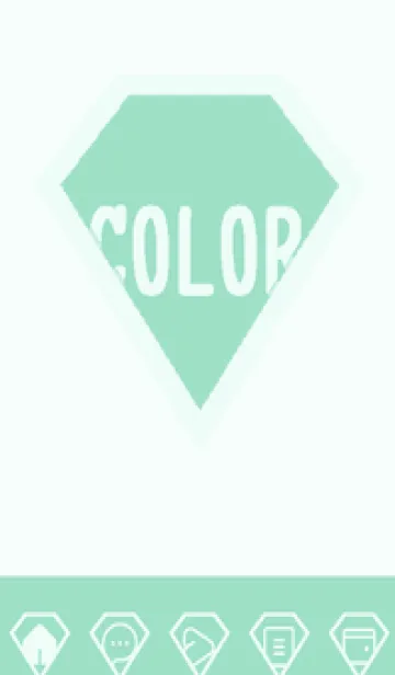 [LINE着せ替え] green color Z65の画像1