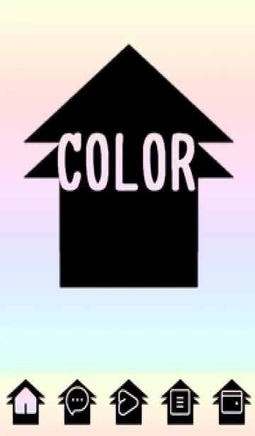 [LINE着せ替え] bw color rainbow T05の画像1