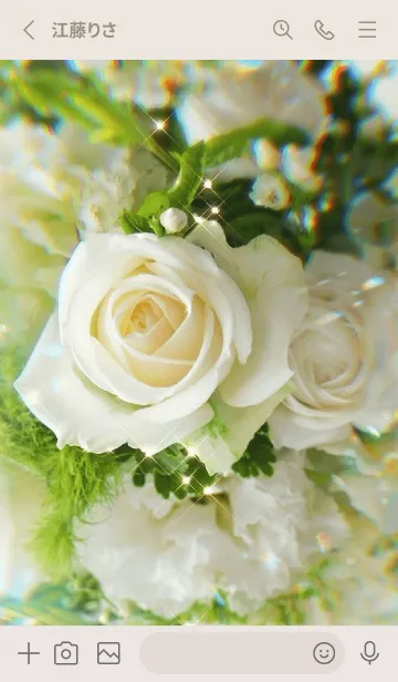 [LINE着せ替え] Brilliant White Roseの画像2