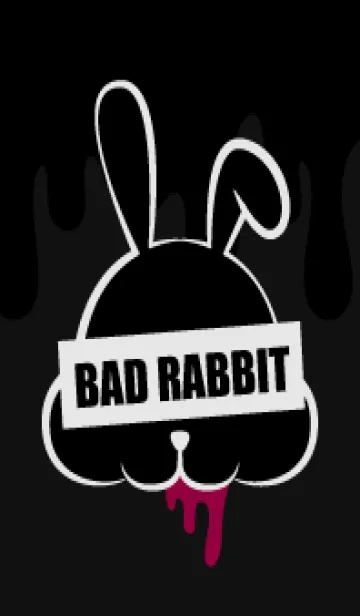 [LINE着せ替え] BLACK-BAD RABBIT DARK 9の画像1