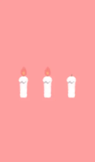 [LINE着せ替え] candle(white2-01)の画像1