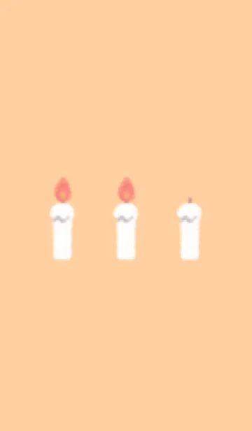 [LINE着せ替え] candle(white2-02)の画像1