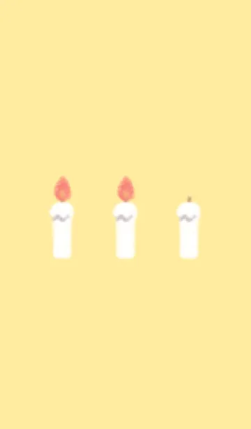 [LINE着せ替え] candle(white2-03)の画像1