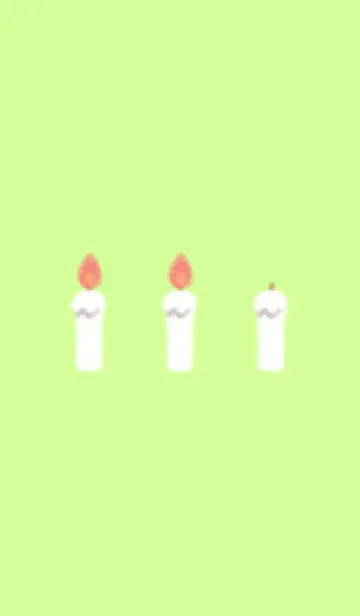 [LINE着せ替え] candle(white2-04)の画像1
