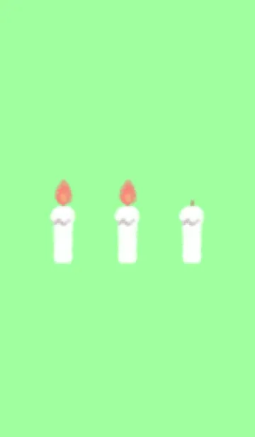 [LINE着せ替え] candle(white2-05)の画像1