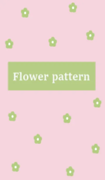[LINE着せ替え] flower pattern (kimidori pink)の画像1