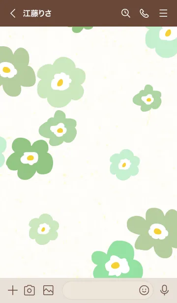 [LINE着せ替え] 6色の花輪20の画像2