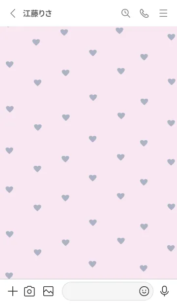 [LINE着せ替え] pattern_heart / bluepinkの画像2