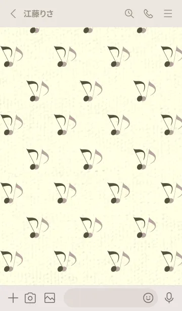 [LINE着せ替え] Clef dot 枯葉色の画像2