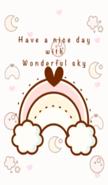 [LINE着せ替え] Happy sky theme 5 :)の画像1