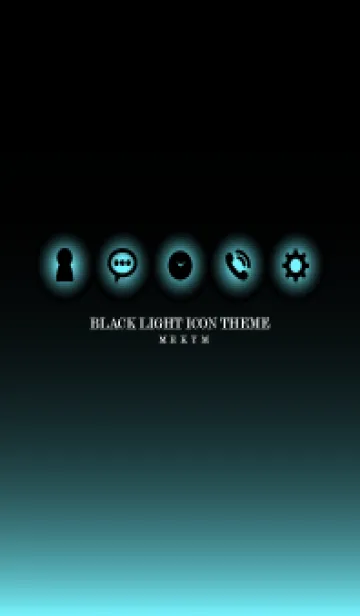 [LINE着せ替え] BLACK-LIGHT ICON THEME 9の画像1