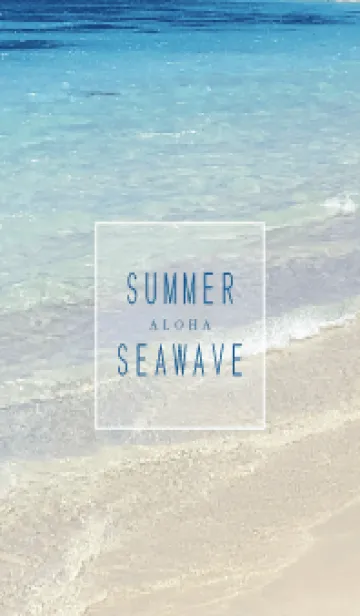 [LINE着せ替え] SUMMER-BLUE SEA WAVE 9の画像1
