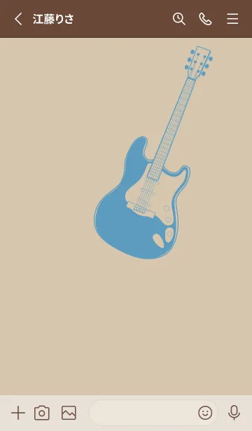 [LINE着せ替え] ELECTRIC GUITAR CLR 亜麻色の画像2