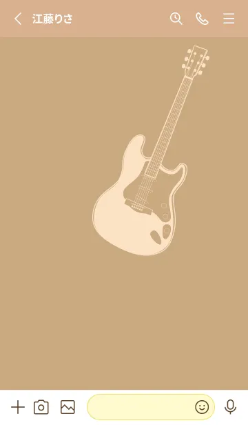 [LINE着せ替え] ELECTRIC GUITAR CLR ハニースイートの画像2