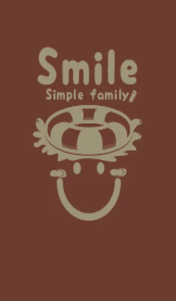 [LINE着せ替え] スマイル＆サマー 栗皮茶の画像1