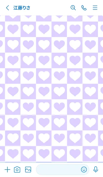 [LINE着せ替え] ブロック＆ハート 60の画像2