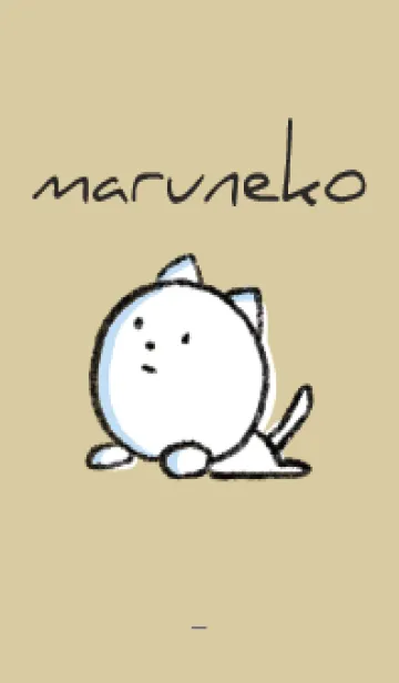 [LINE着せ替え] ネイビー : まるねこ4の画像1