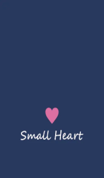 [LINE着せ替え] Small Heart *Navy+Pink 35*の画像1