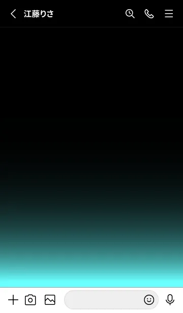 [LINE着せ替え] BLACK-SIMPLE LIGHT ICON GRADATION 9の画像2