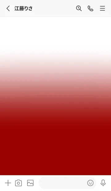 [LINE着せ替え] Deep Red & White Theme V.5 (JP)の画像2