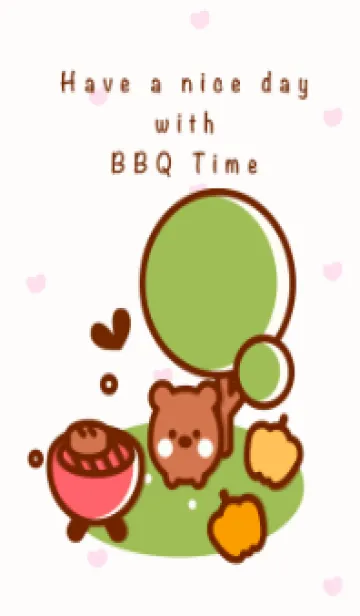 [LINE着せ替え] Happy BBQ time 3の画像1