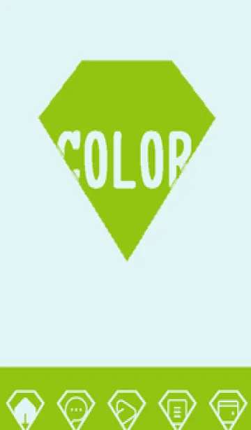 [LINE着せ替え] green color Z69の画像1